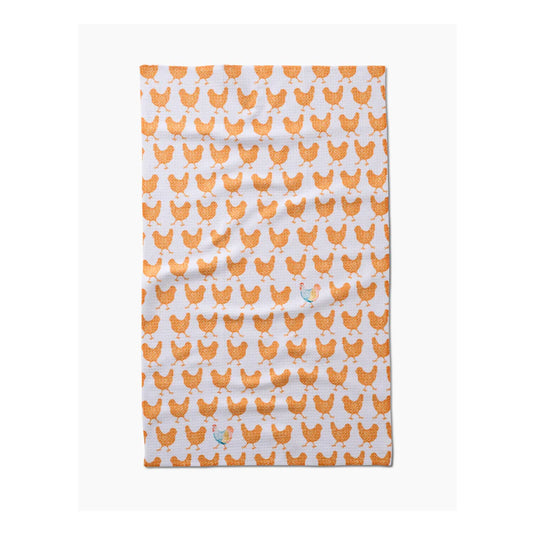 Fun Spring Chicks Tea Towel | Bright, Cute & Kitchen-Ready GEOMETRY