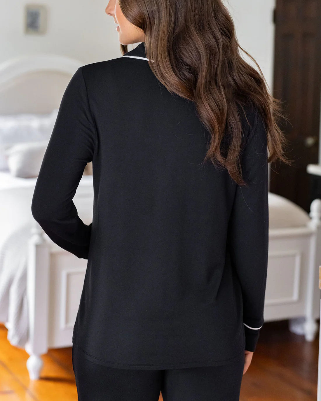 Black Classic Modal Pajama (SET) Fall-Winter grace & lace