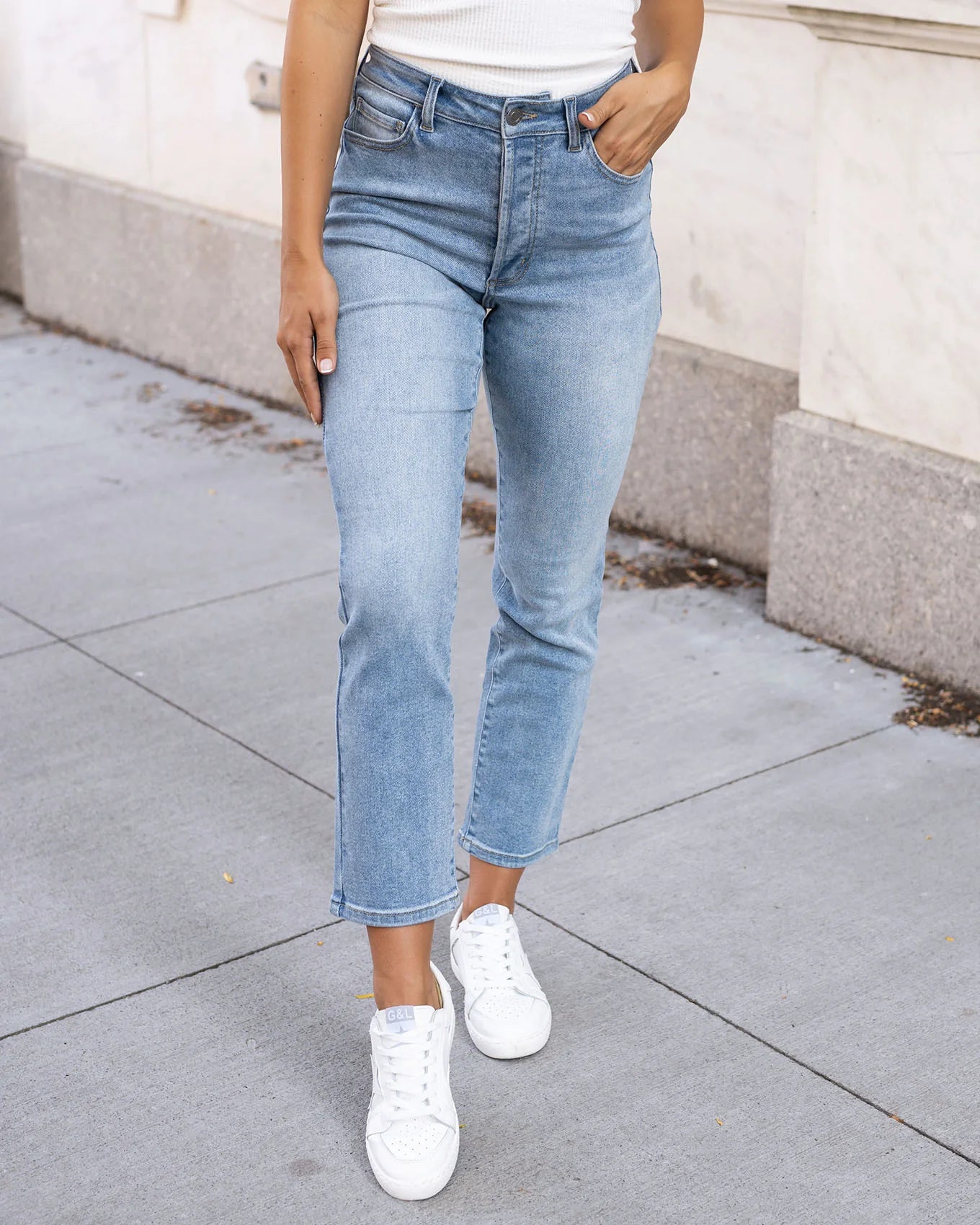 Premium Denim High Waisted Mom Jeans Fall-Winter grace & lace