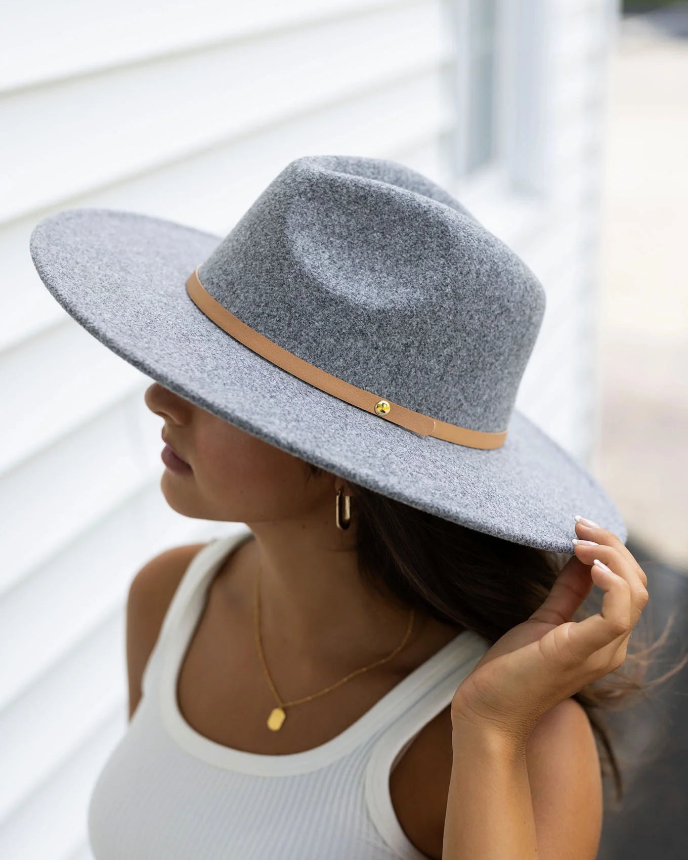 Wide Brim Felt Hat (ONE SIZE) Fall-Winter grace & lace