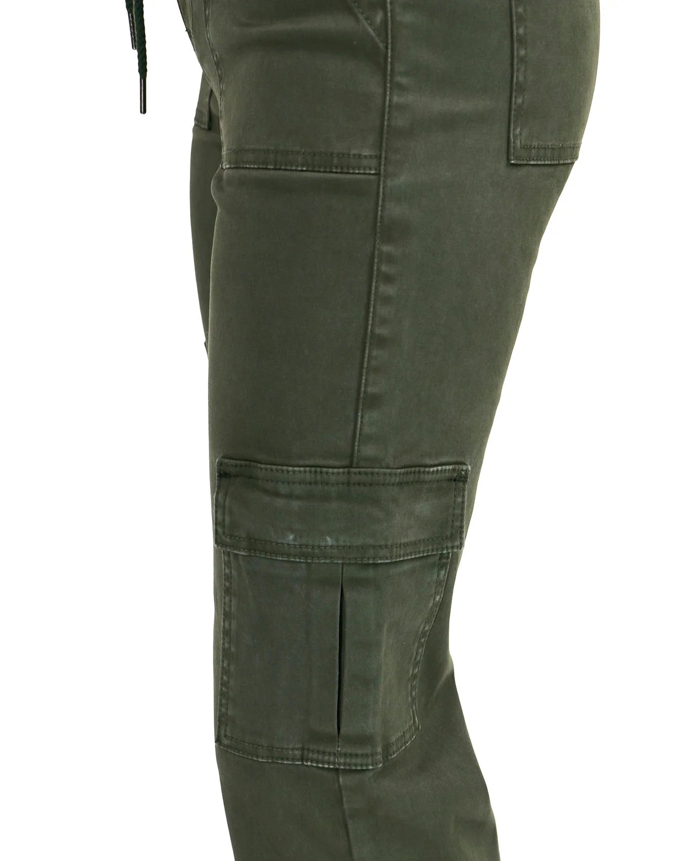Deep Green Sueded Twill Cargo Pants Fall-Winter grace & lace