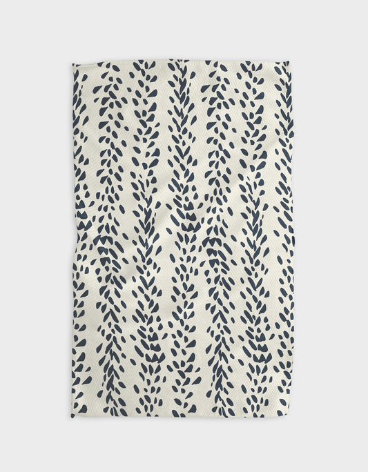 Reeds Printed - Midnight - Kitchen Tea Towel