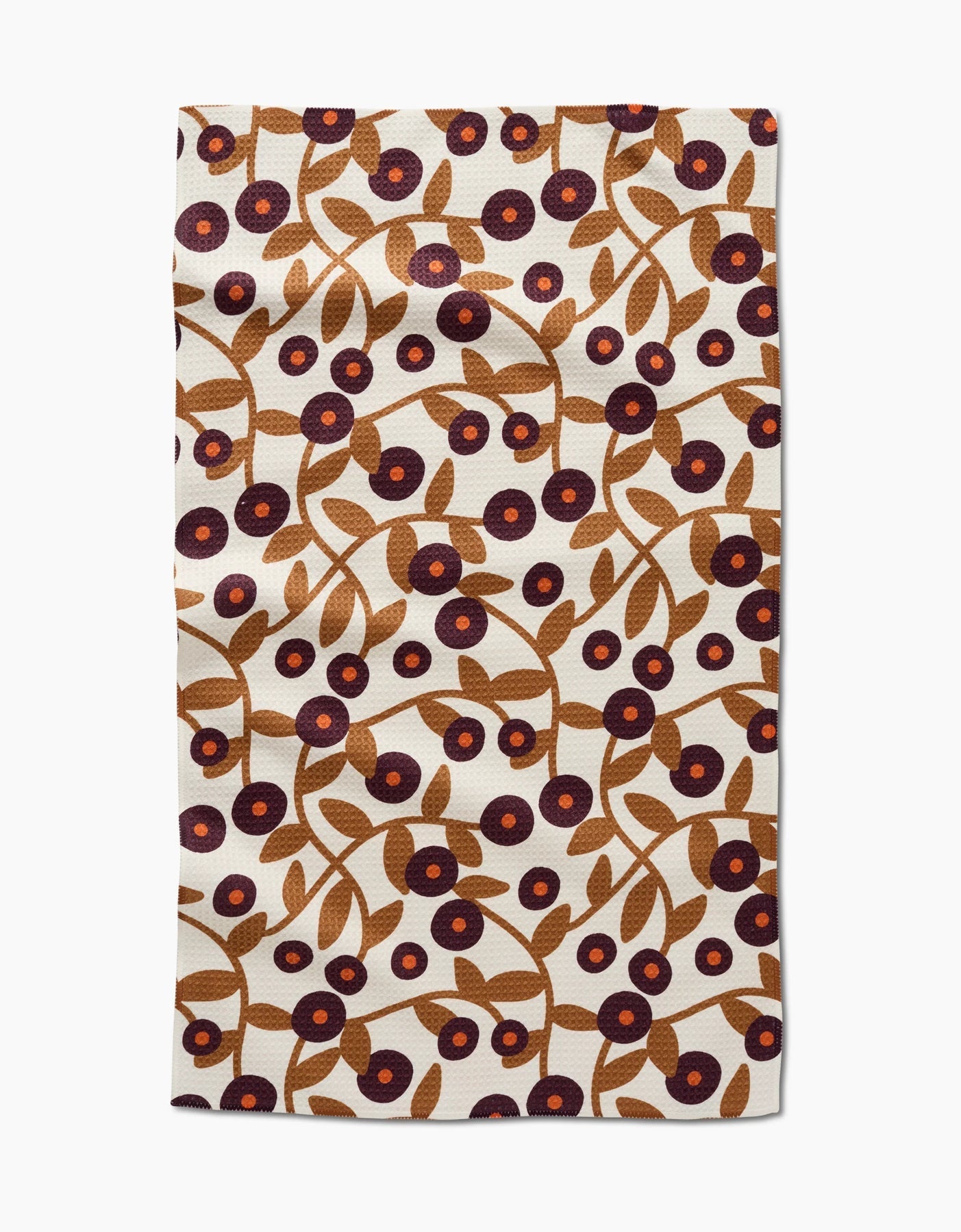 Geometry Towel - Swirling Vines Tea Towel | Quick-Dry Kitchen Towel