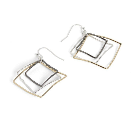 Triple Square Earrings Whispers