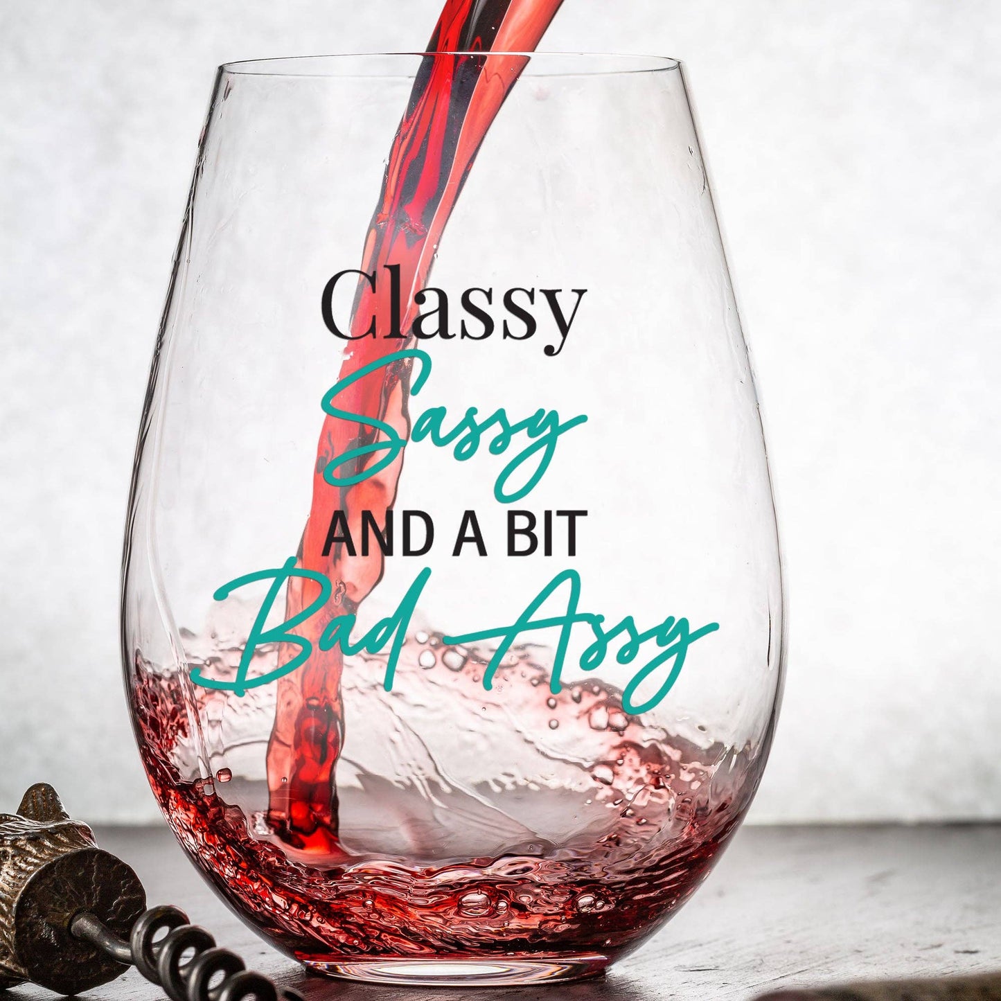 Classy Sassy And A Bit Bad Assy 15oz Wine Glass Core Cedar Crate Market