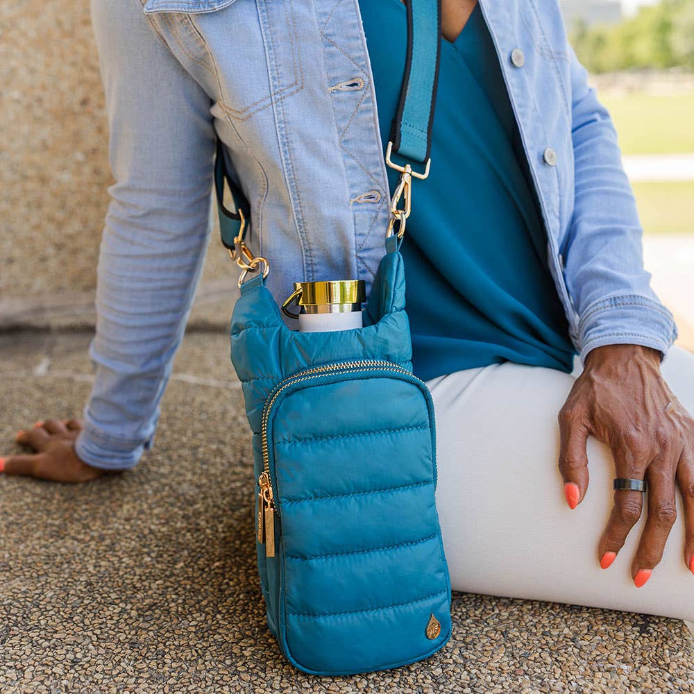 WanderFull - Original HydroBag - Teal HydroBag® with Teal and Black Striped Strap