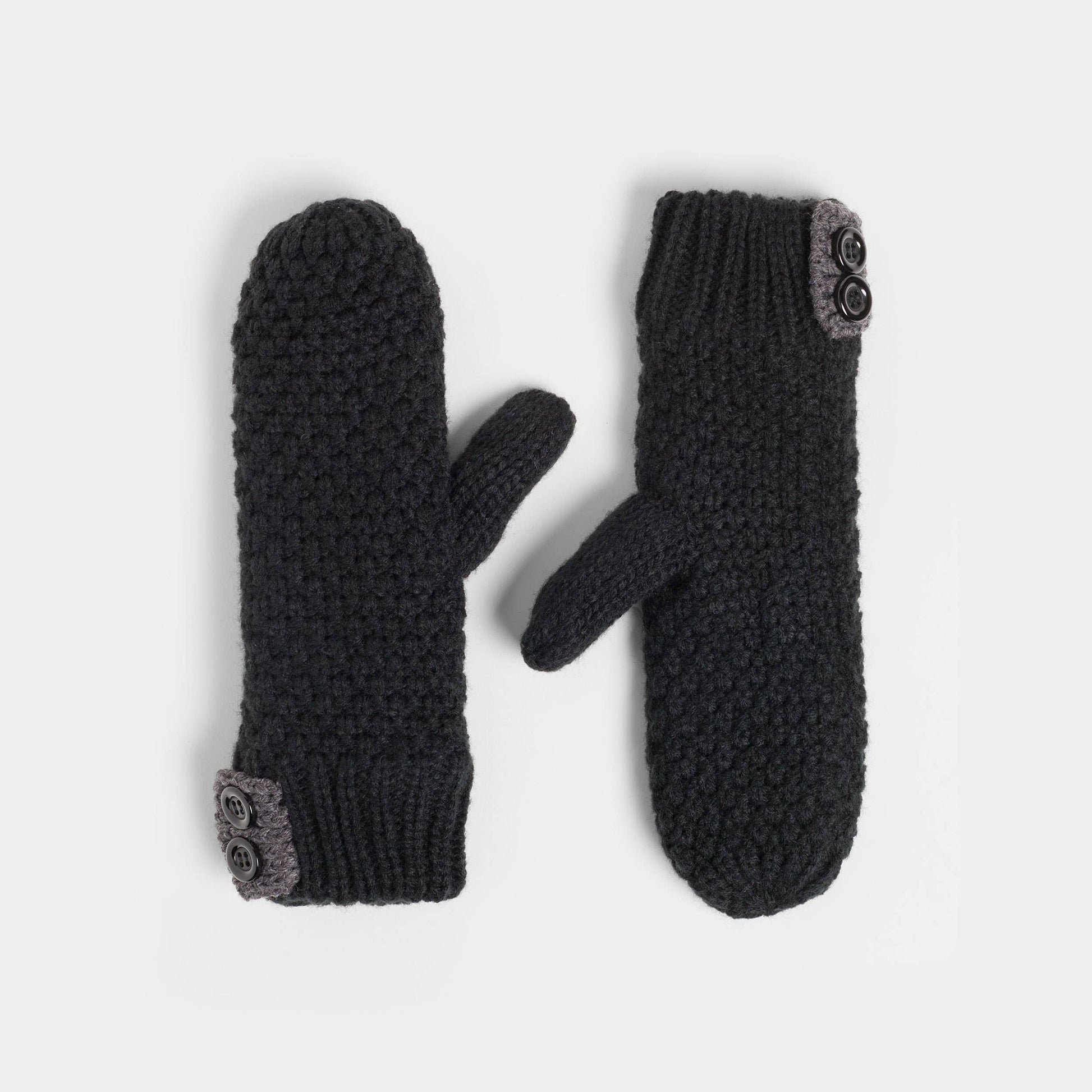 Black Tab Winter Knit Mitten: One Size Fall-Winter COCO + CARMEN