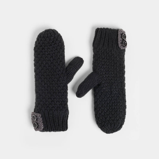 Black Tab Winter Knit Mitten: One Size Fall-Winter COCO + CARMEN