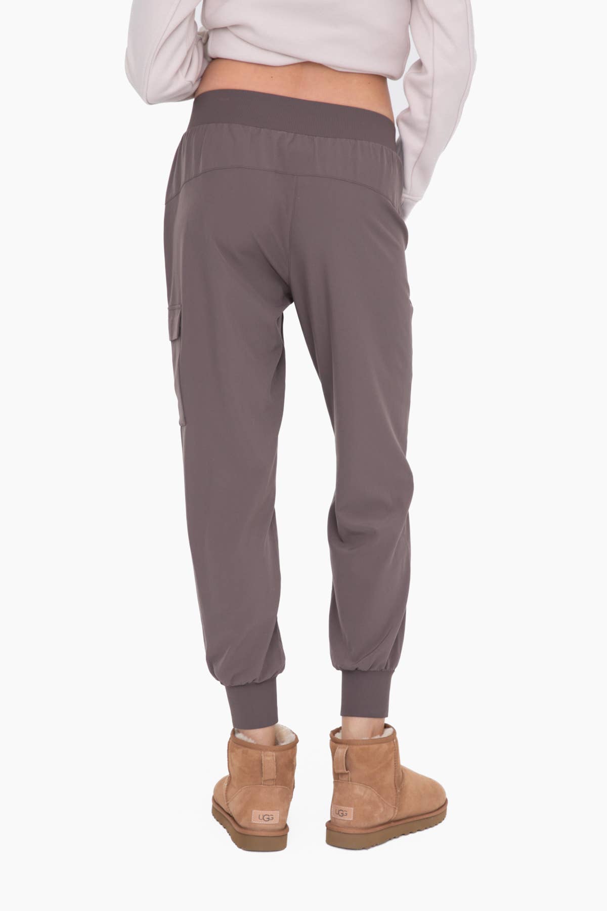 High-Waisted Capri Active Joggers with Pockets: COCOA Core Mono B