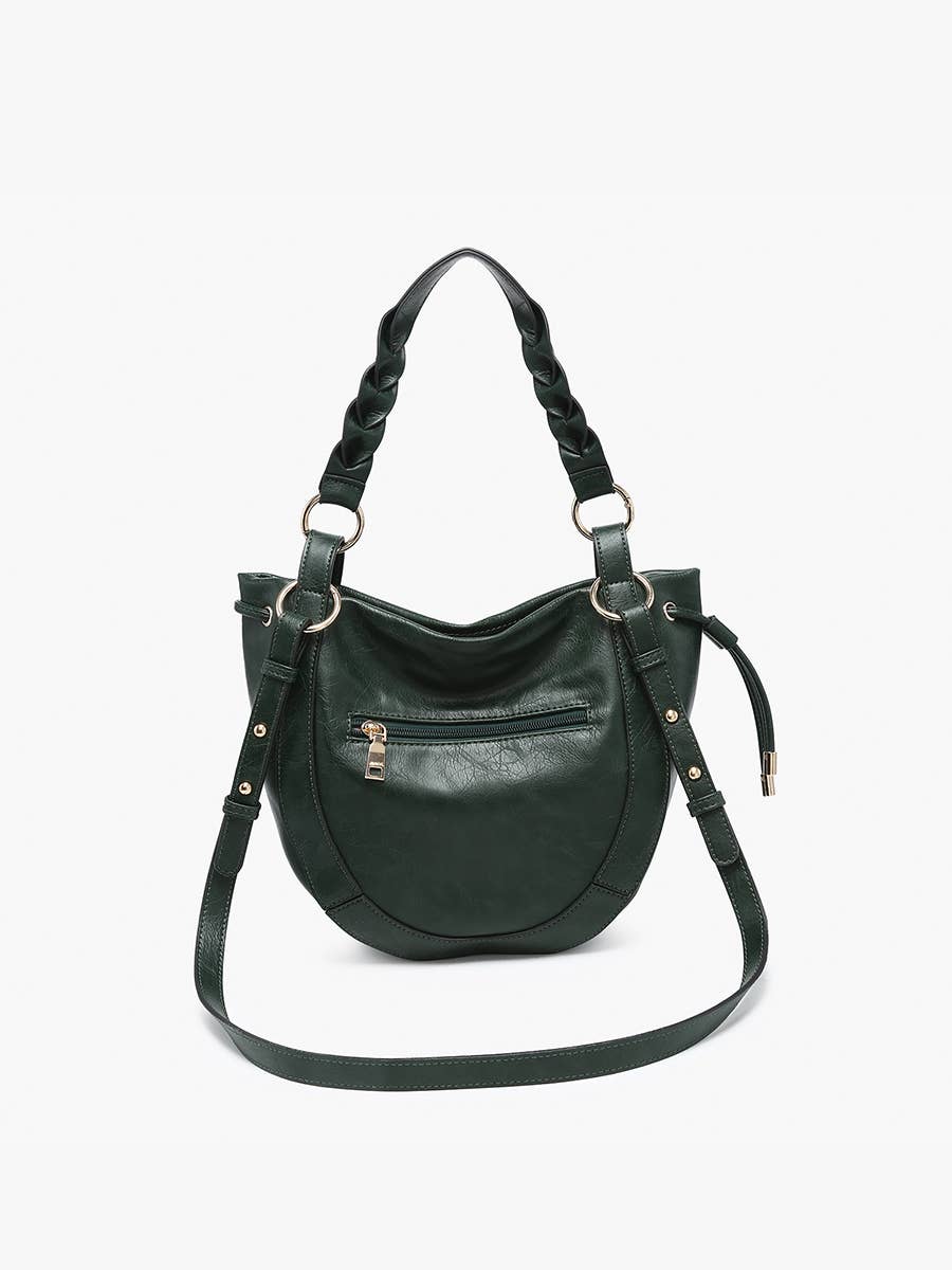 Rowan Paneled Hobo w/ Twisted Handle & Long Strap