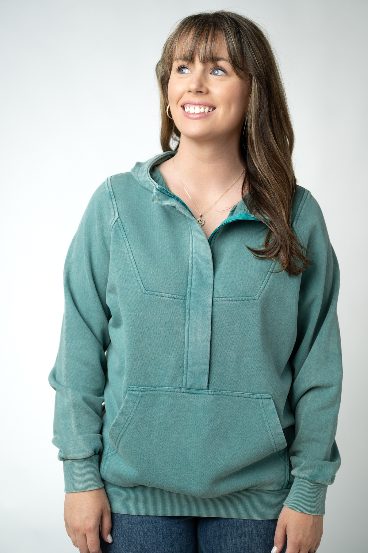 Ryker Vintage Wash Hoodie - Teal