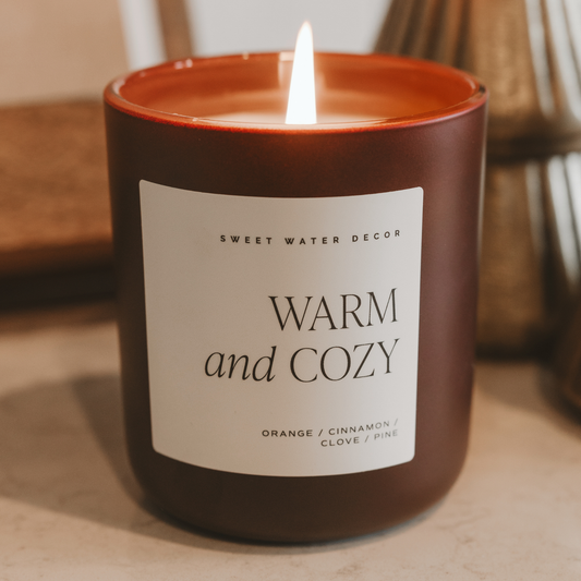 Fall Candle - Warm & Cozy 15oz Soy Candle | Best Holiday Candle