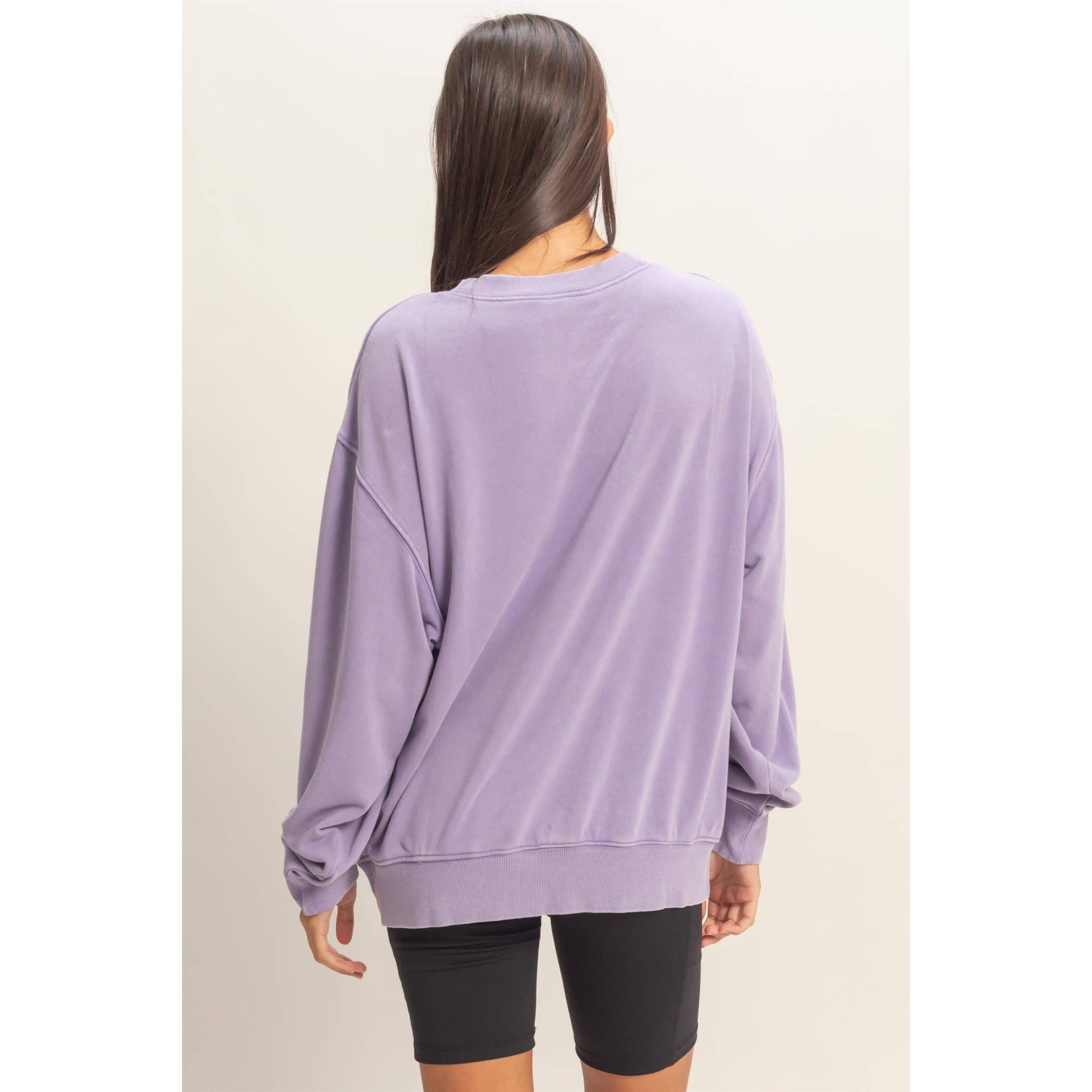 Mineral Washed Crew Neck Sweatshirt