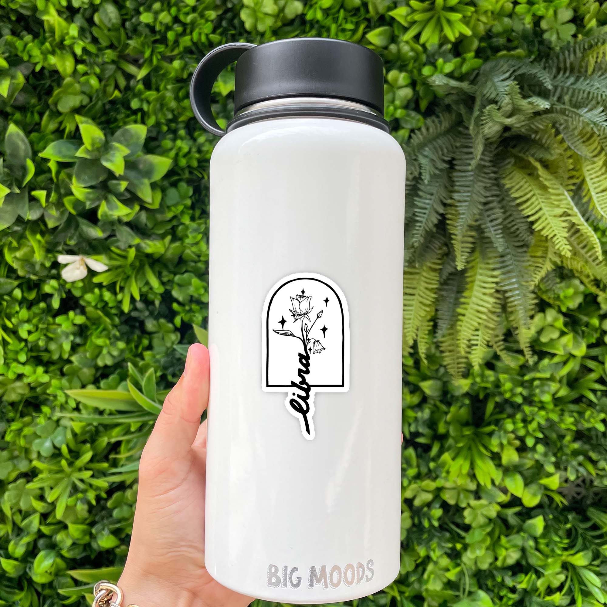 Libra Bluebells & Large Rose Zodiac Sticker Core Big Moods
