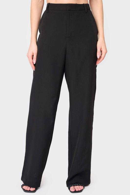 Black Stretch Twill Trouser (ALSO IN CURVY) Fall-Winter Gibsonlook