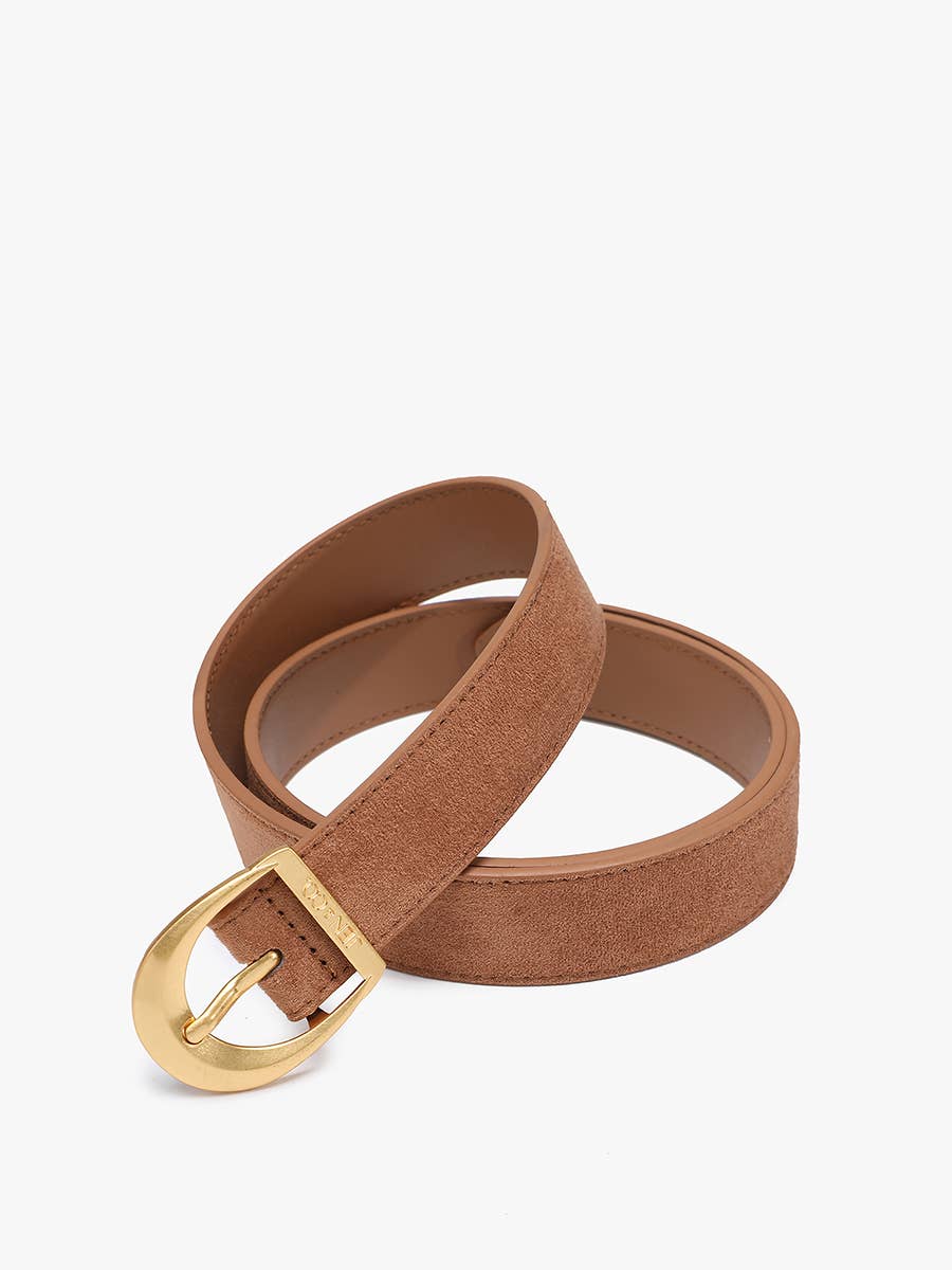 Jen & Co. - Faux Suede Belt w/ Antique Buckle | BELT2902
