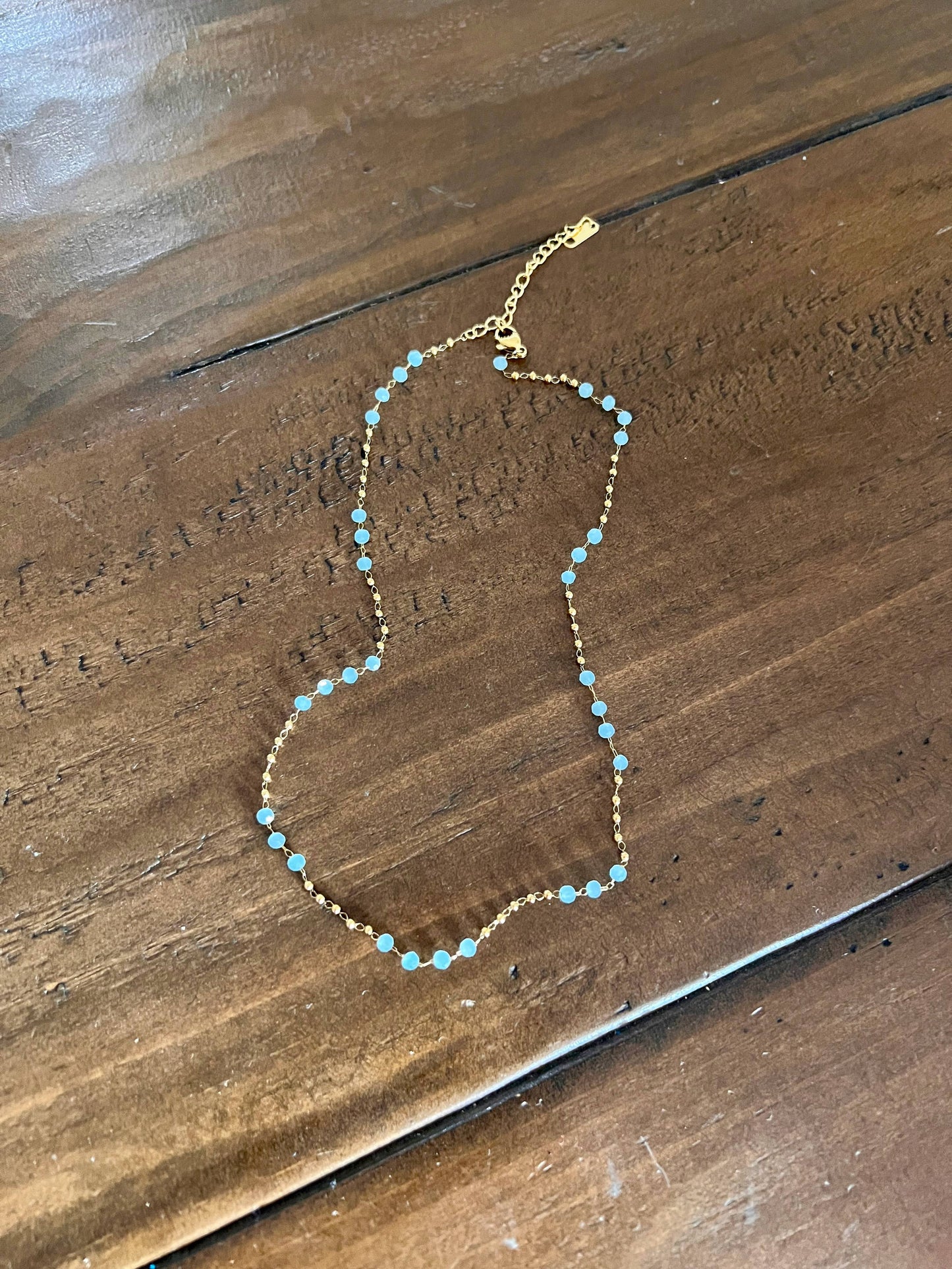 Dainty crystal beaded necklace Core bubs & sass