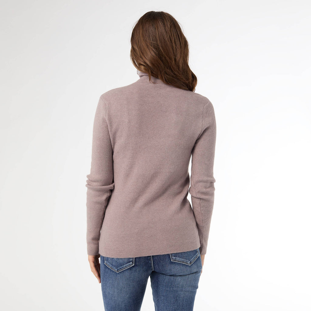 Kamryn Funnel Neck Rib Knit Top