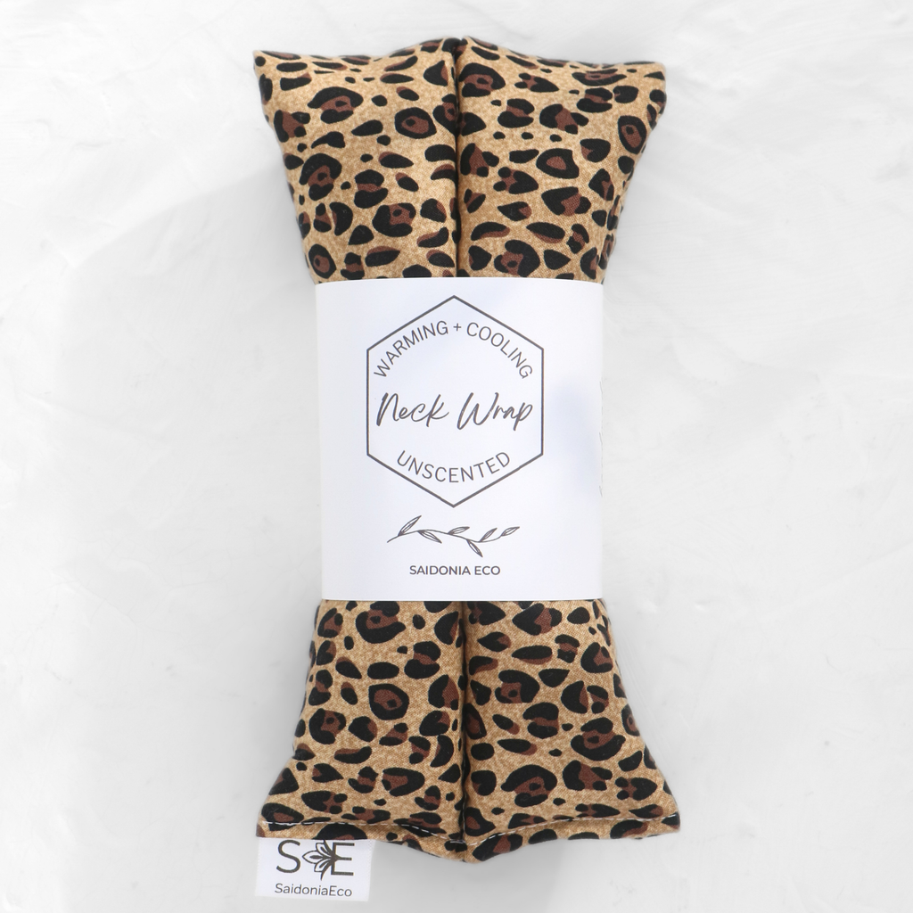 Heating & Cooling Neck and Body Wrap - Cheetah Print