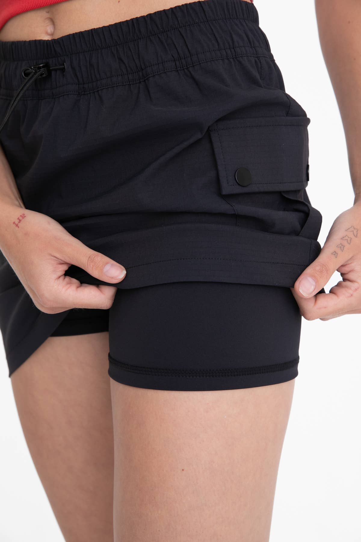 Water Resistant Cargo Skort Spring-Summer Mono B