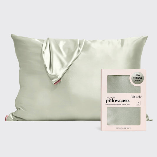 Satin Pillowcase - Sage Core KITSCH