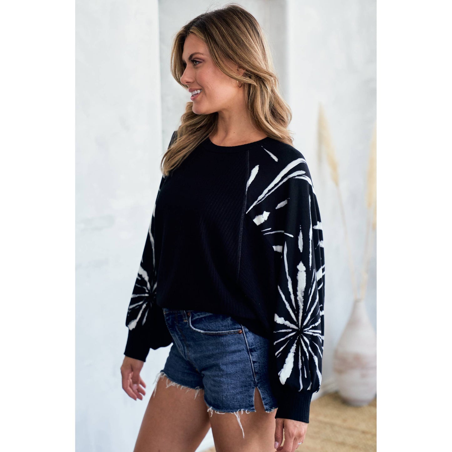 Tie Dye Batwing Top Fall-Winter Hailey&Co