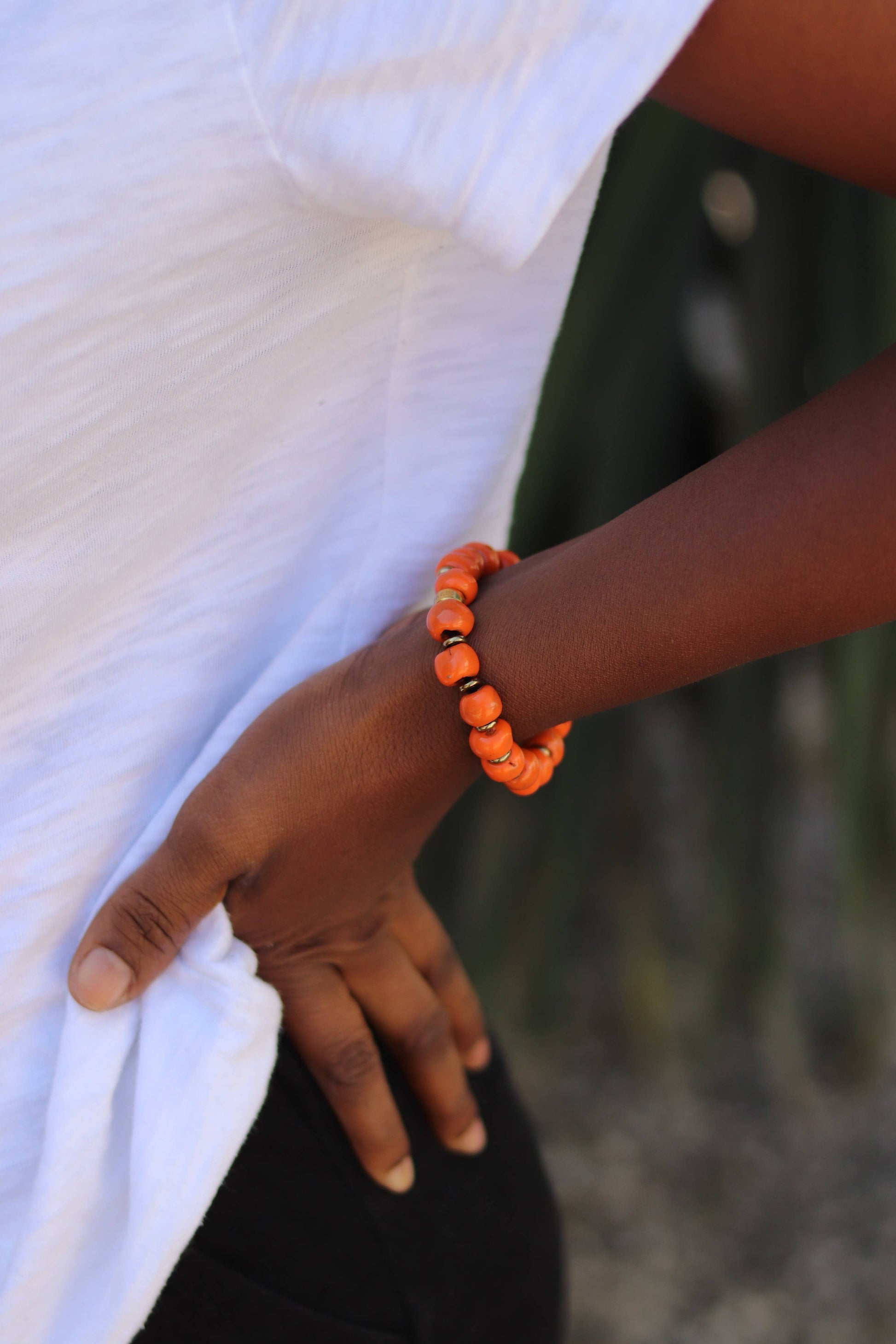 Valley Bracelet - Tangerine Spring-Summer Cedar and Cypress Designs