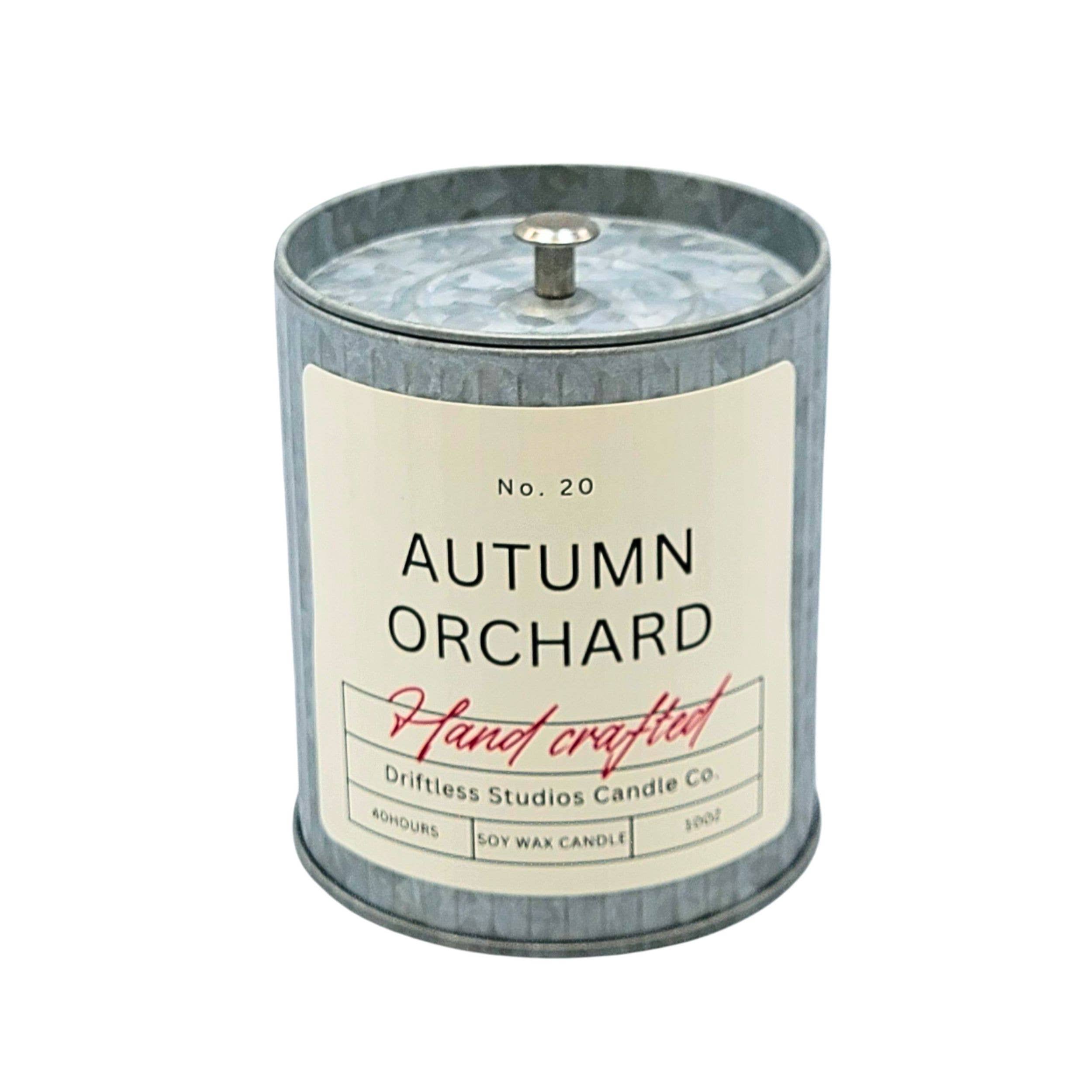 Autumn Orchard Tin Fall Farmhouse Candle - Halloween Candles