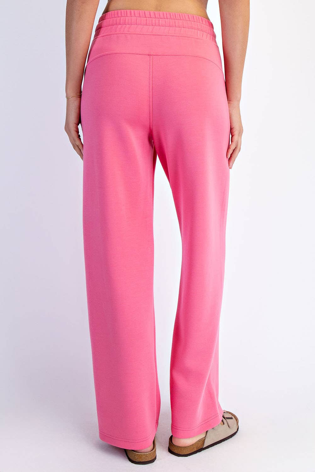 Modal Scuba High Rise Wide Leg Pants