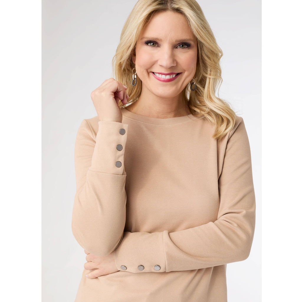 COCO + CARMEN - Alexis Super Soft Top with Snap Cuff