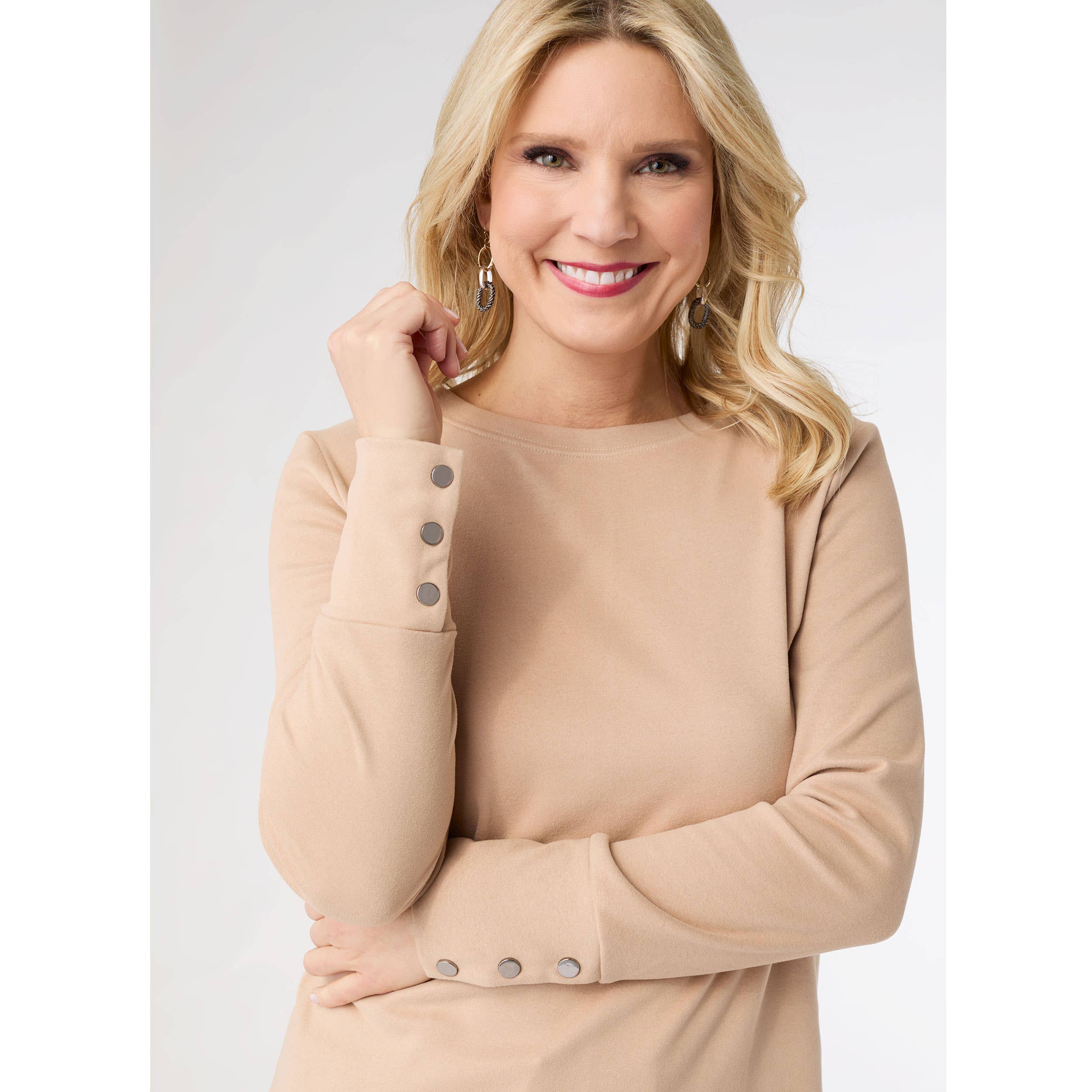 COCO + CARMEN - Alexis Super Soft Top with Snap Cuff