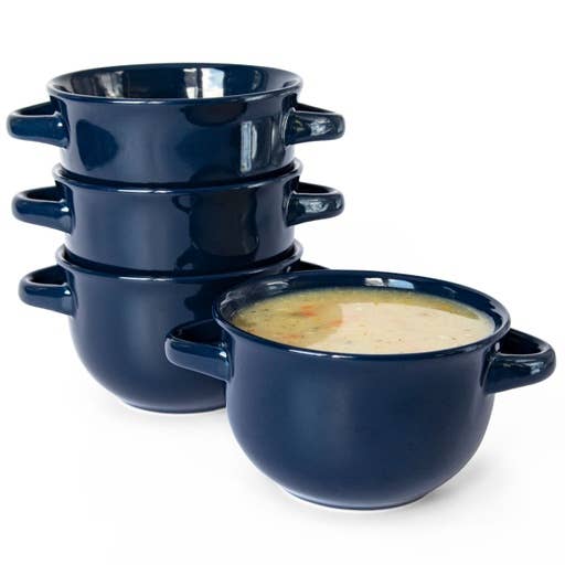 Ceramic Soup Crocks, 18 oz, Set of 4 GIFTS Kook