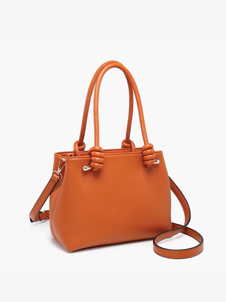 Blair Classic Satchel w/ Knotted Handles & Long Strap