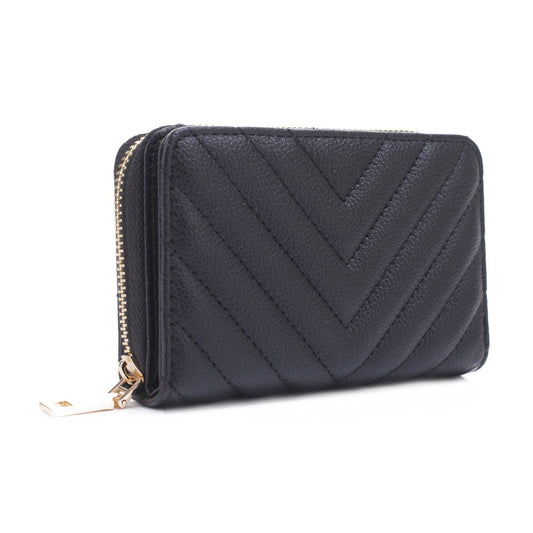 Nyla Chevron Quilted Zip Wallet  MiMi Wholesale