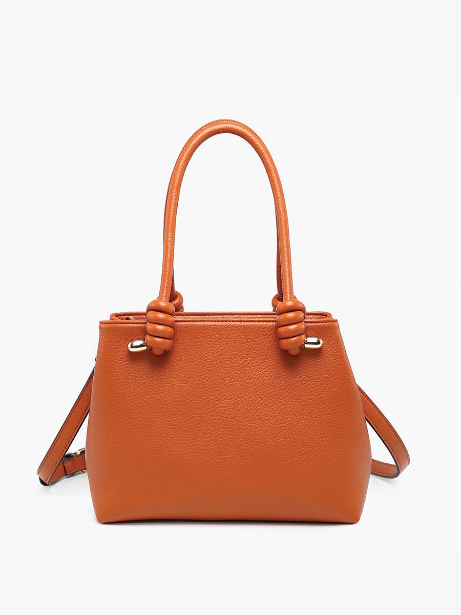 Blair Classic Satchel w/ Knotted Handles & Long Strap