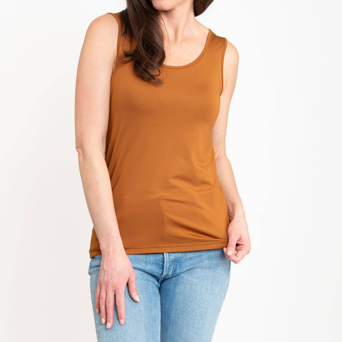 Elsie & Zoey - Audrey Reversible Scoop Neck and V-Neck Stretch Tank Top