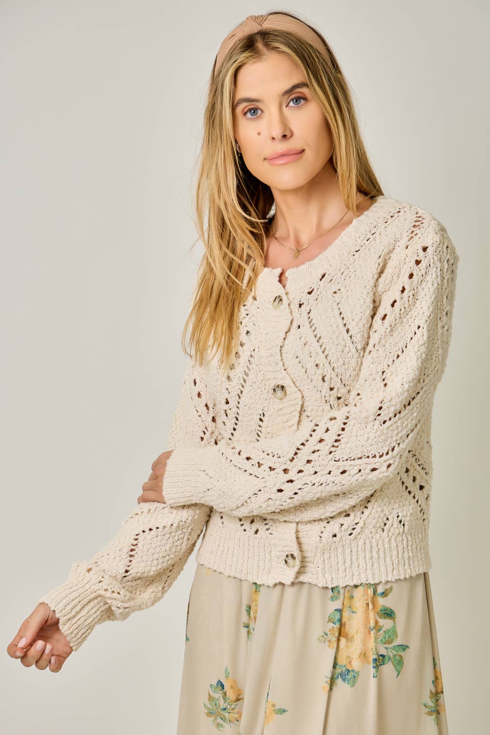Crochet Knit Cardigan