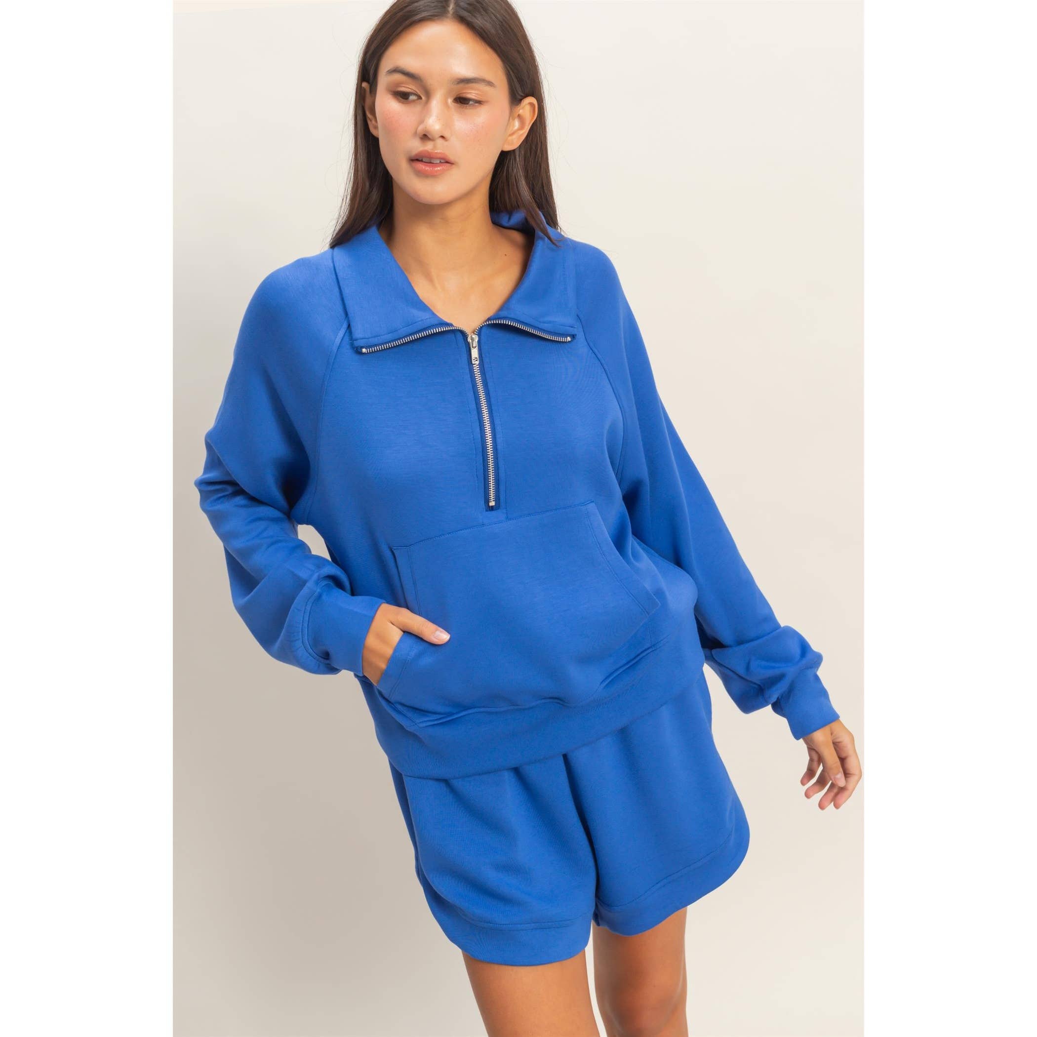 Half-Zip Collar Pullover