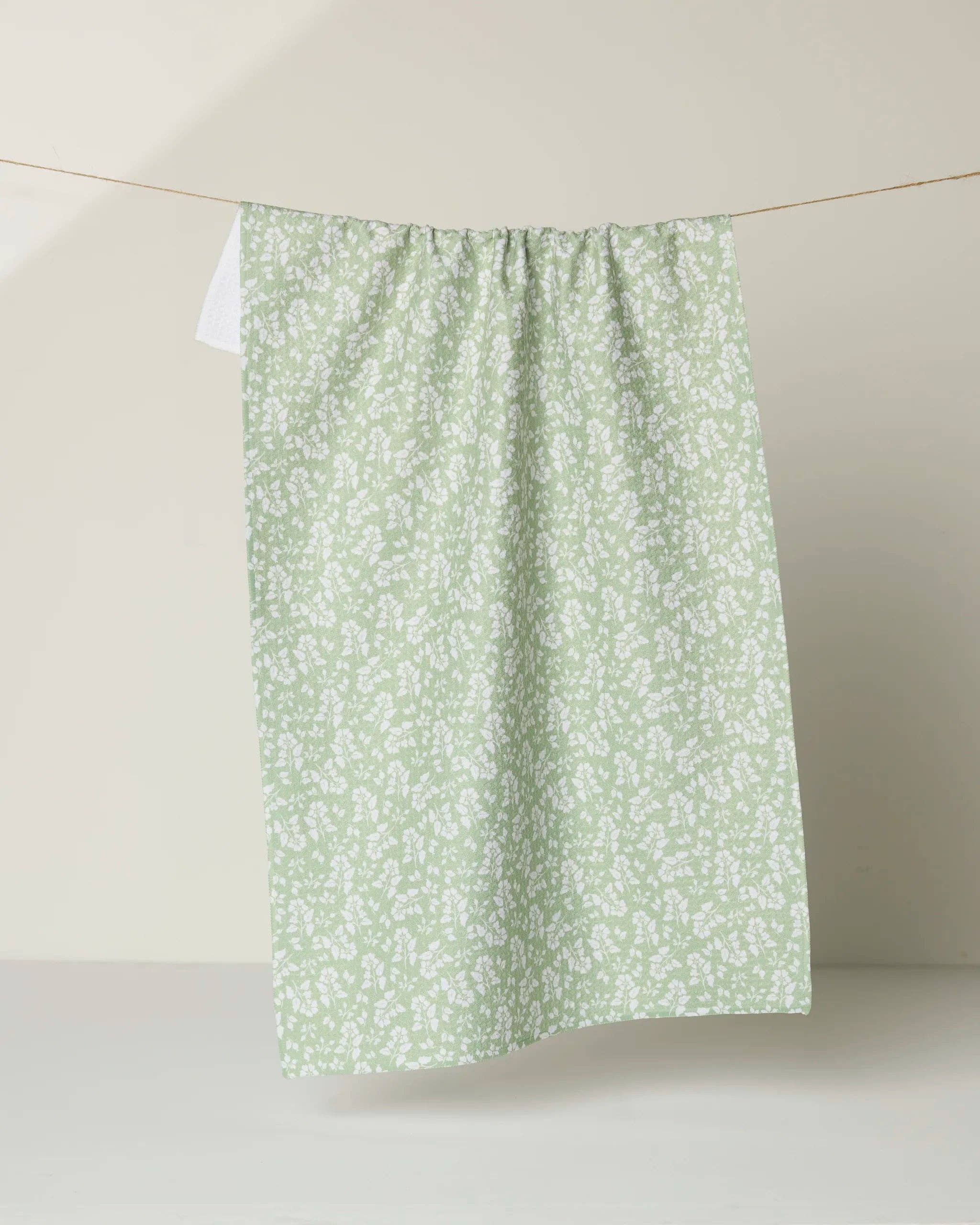 Geometry - Sage Garden Tea Towel
