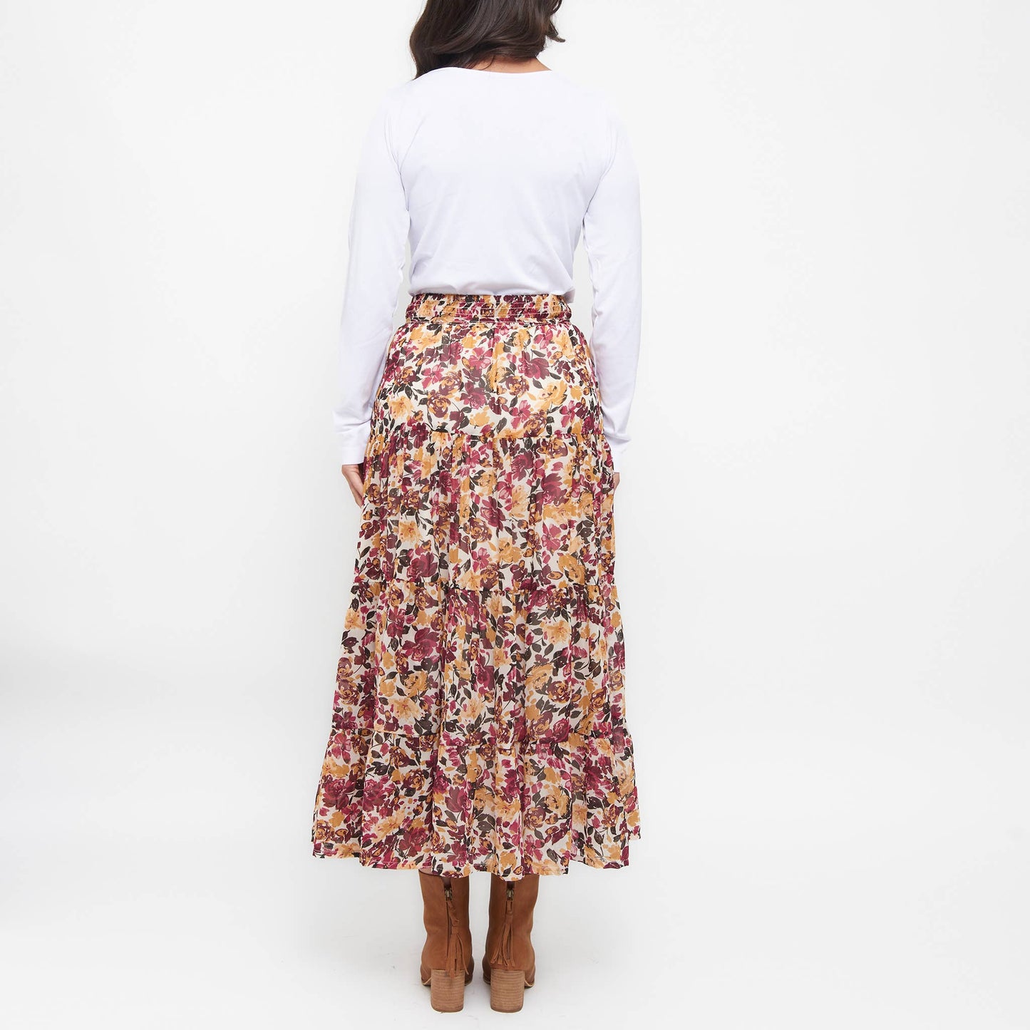 Elsie & Zoey - Hazel Georgette Tiered Maxi Skirt