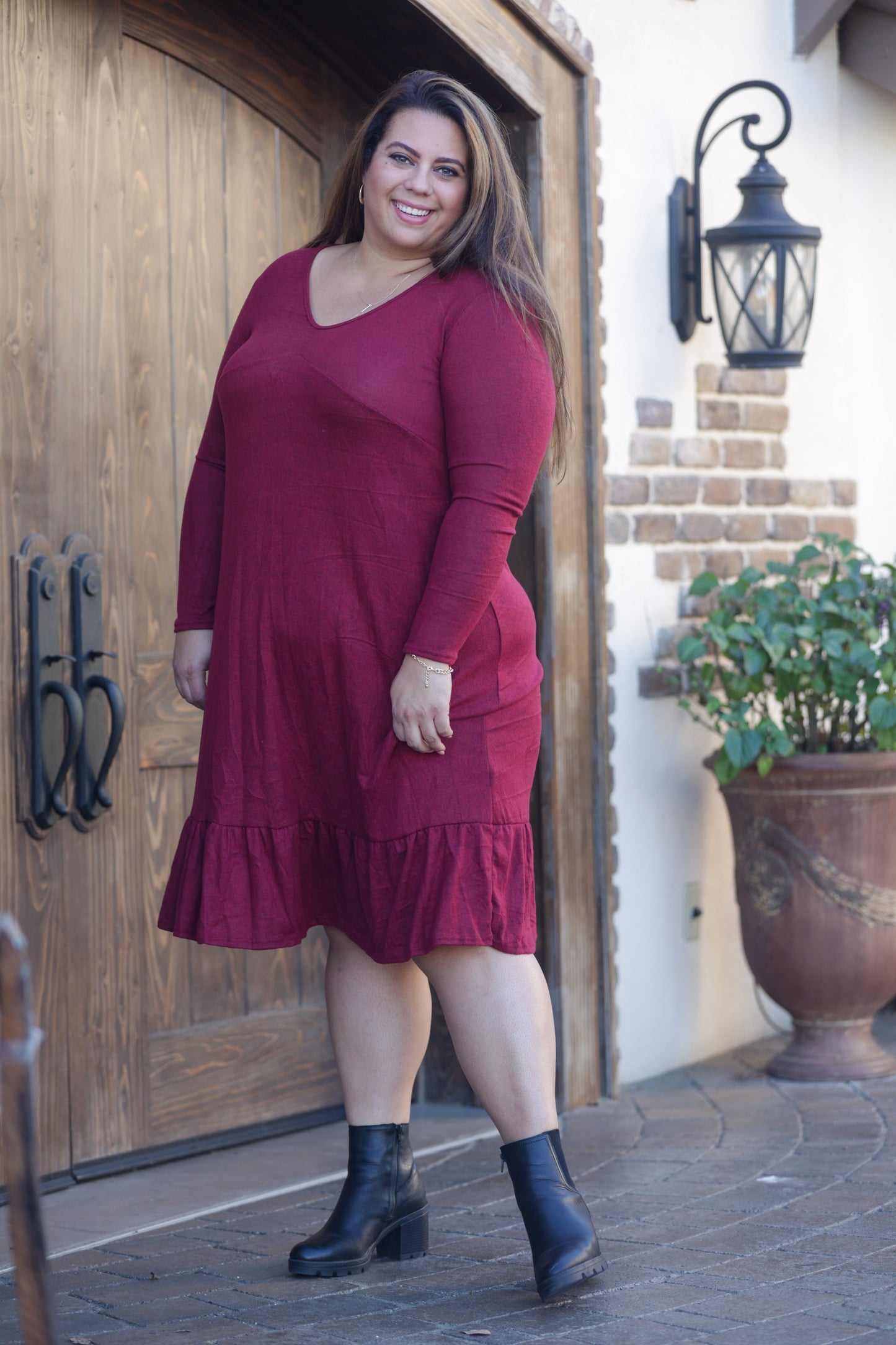 Wine & Dine Sweater Midi Dress Giftmas Boutique Simplified