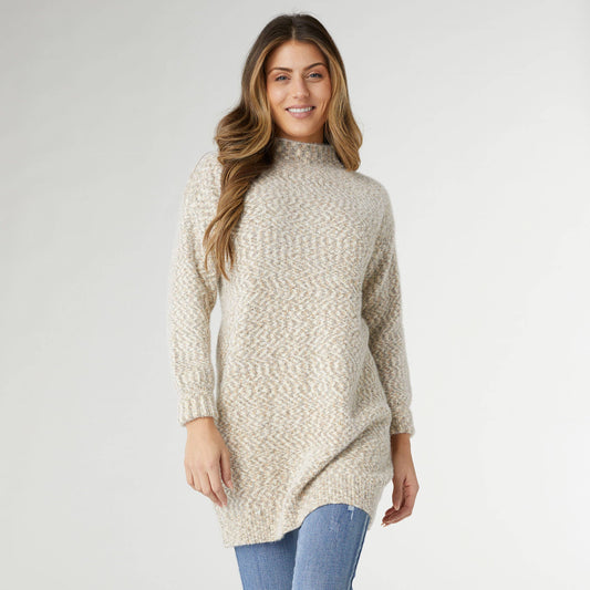 Wiicklow Mock Neck Tunic Sweater Fall-Winter COCO + CARMEN