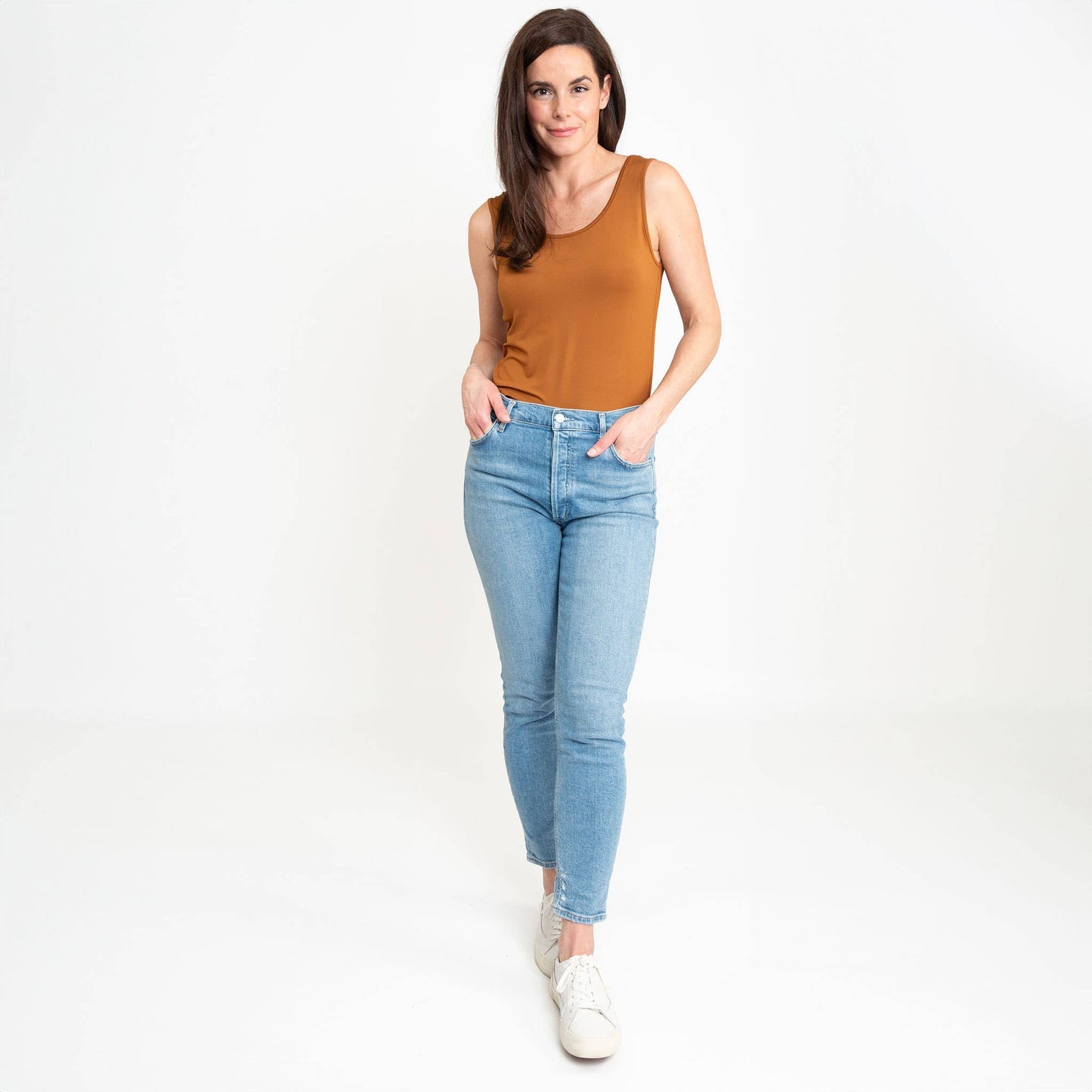 Elsie & Zoey - Audrey Reversible Scoop Neck and V-Neck Stretch Tank Top