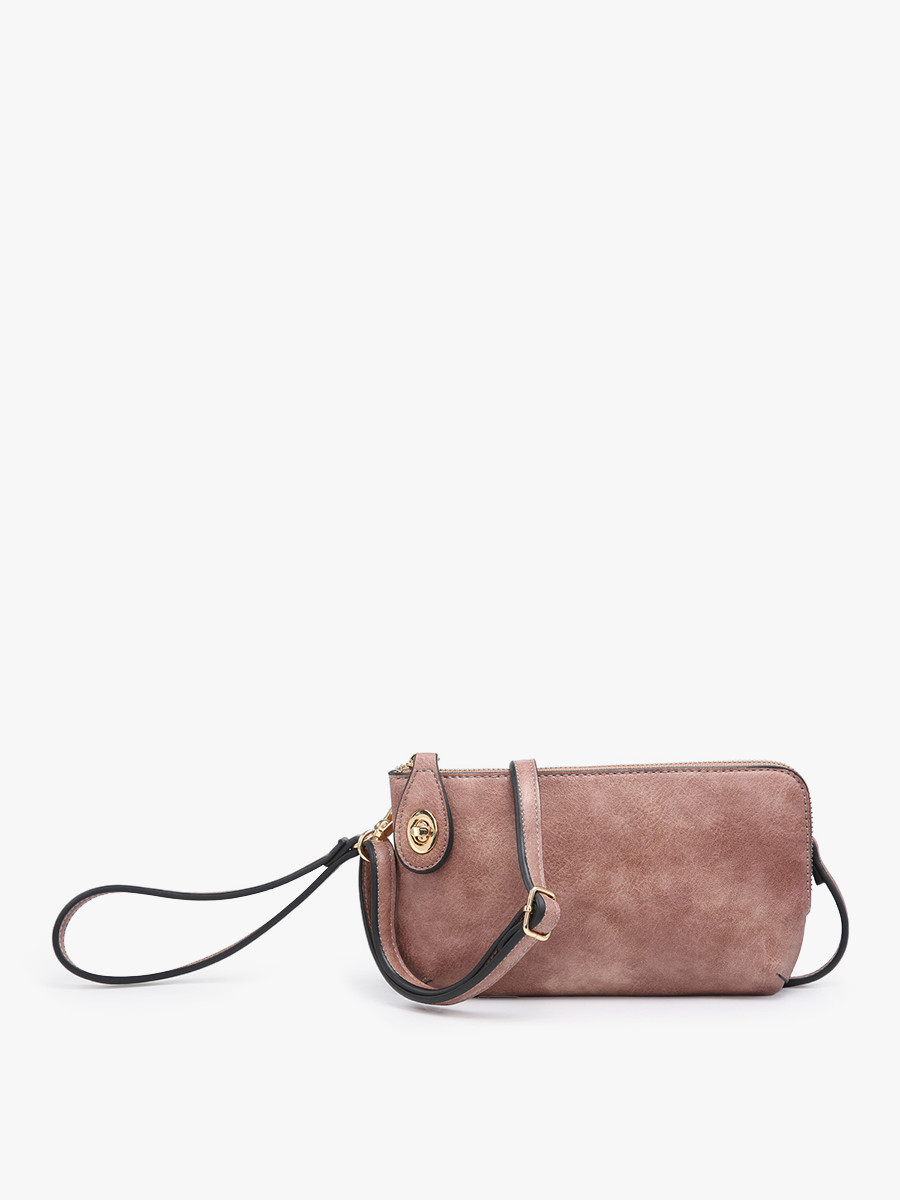 Kendall Crossbody/Wristlet w/ Twist Lock Closure