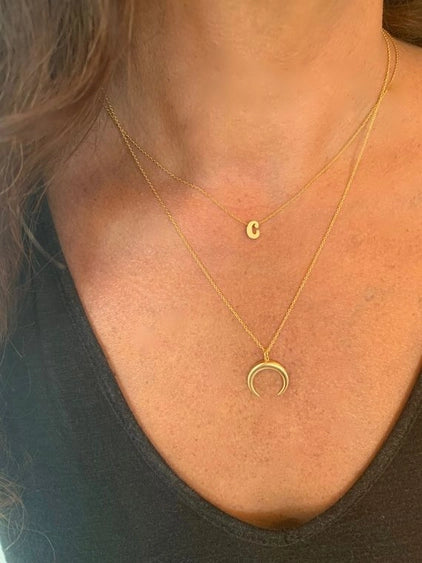 Gold Horn Necklace Core bubs & sass