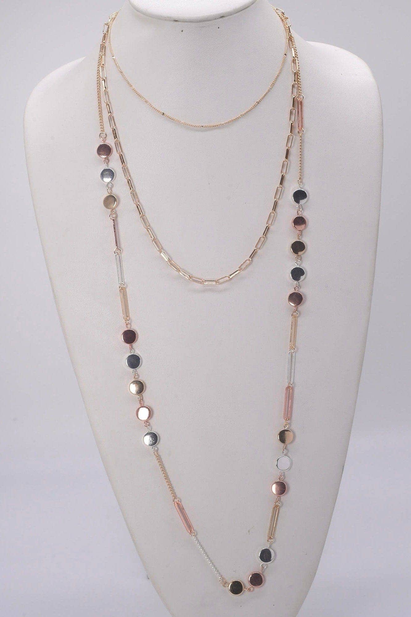 Layered Necklace: Gold  MiMi Wholesale
