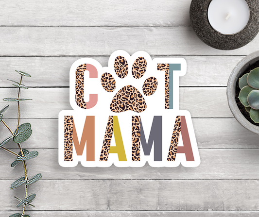 Cat Mama Vinyl Sticker Core Expression Design Co