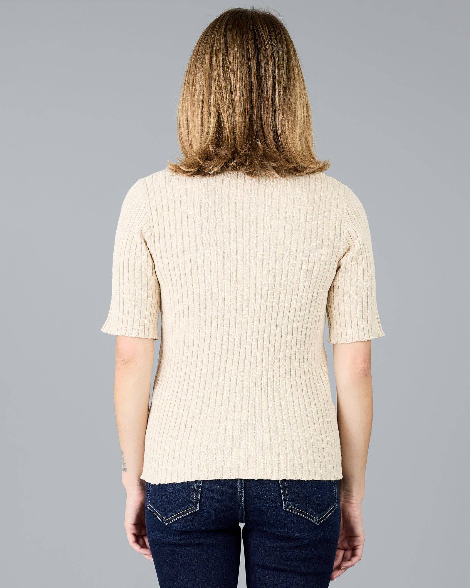 Prep Sweater in Parchment Fall-Winter Downeast