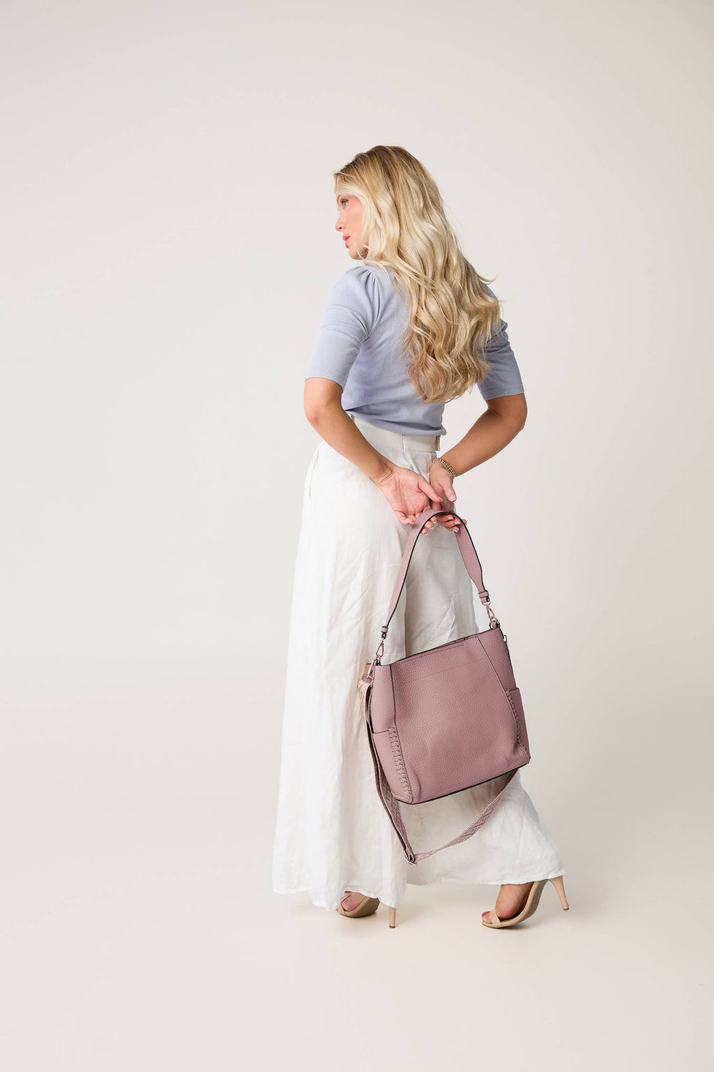 Penny 2-in-1 Bucket Bag w/ Guitar Strap: Black