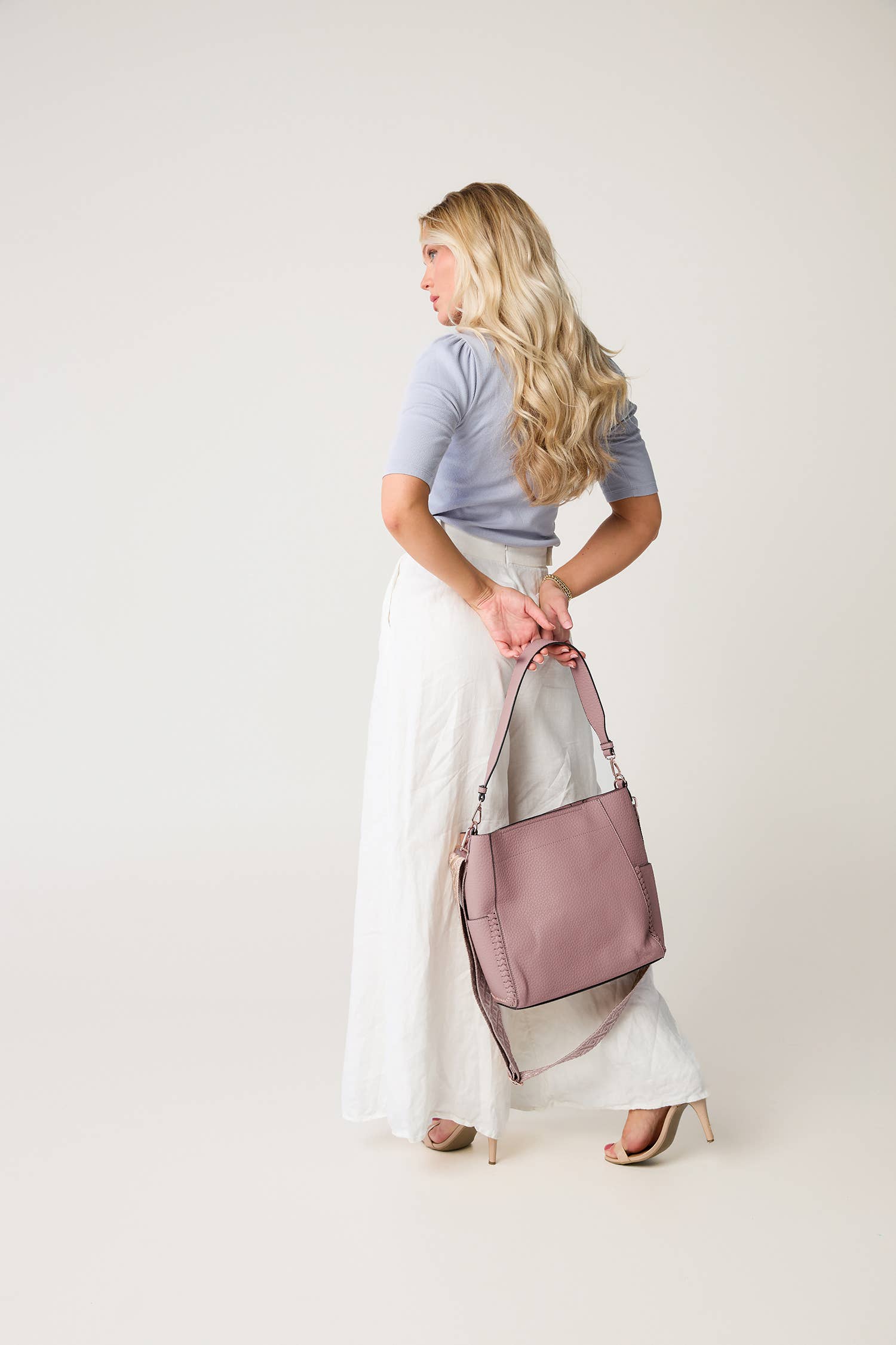 Penny 2-in-1 Bucket Bag w/ Guitar Strap: Black